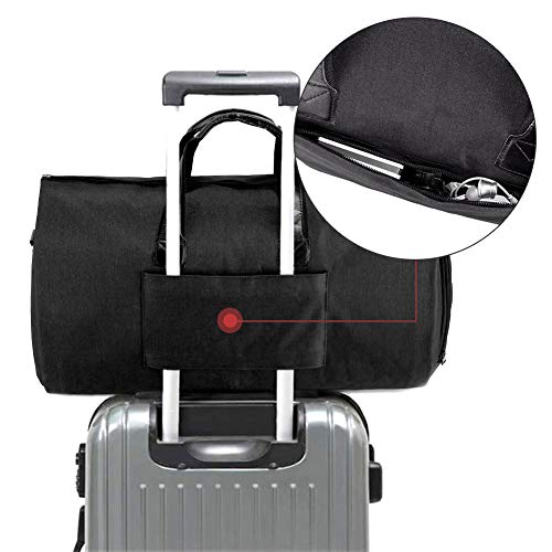 SUVOM Suit Travel Bag Carry On Garment Bag with Shoes Compartment
