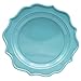 Tiger Chef 96-Pack Sky Blue - Sea Blue Color Round Scalloped Rim Disposable Plastic Plate Set for 48 Guests Includes 48 10-Inch Dinner Plates, 48 8-Inch Salad Plates - BPA-Free