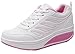 DADAWEN Women's Platform Lace-Up Toning Fitness Walking Shoes Sneaker