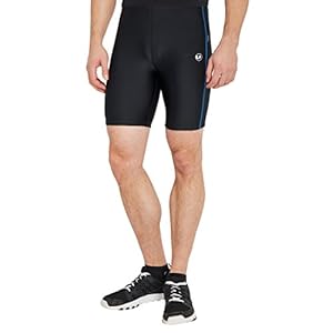 Ultrasport Advanced sportbroek voor heren, korte hardloopbroek, fitnessbroek met compressiewerking, Quick Dry, platte…