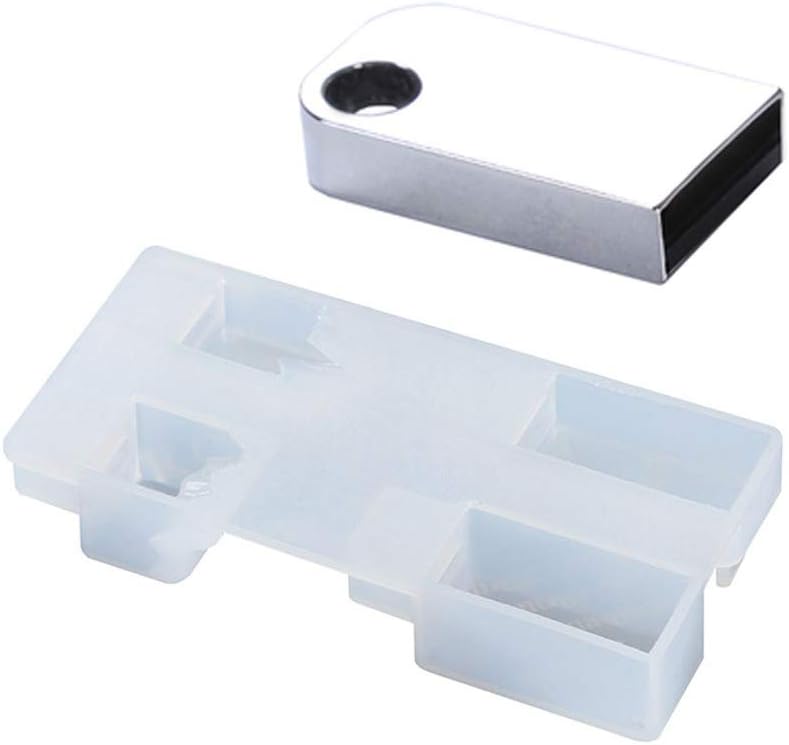 Jpwpowe Art Resin Epoxy Resin Molds, USB Resin Molds Set with 8G USB Driver DIY Art Craft Gifts