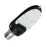 54W LED Shoebox Street Light Bulbs wiht Rotatable Mogul E39 Base, 5000K Led Corn Light 7000Lm (200W Metal Halide Eq.), 180° Beam Angle Outdoor Area lighting for Parking Lot Wall Pack Flood Light