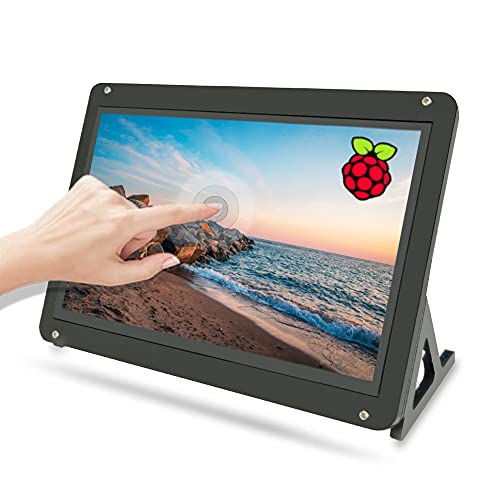 TeNizo Upgraded! 7inch IPS Touchscreen Monitor with Case, 1024x600 HD