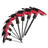 Lichamp SAE T Handle Allen Wrench Set, Long Handle