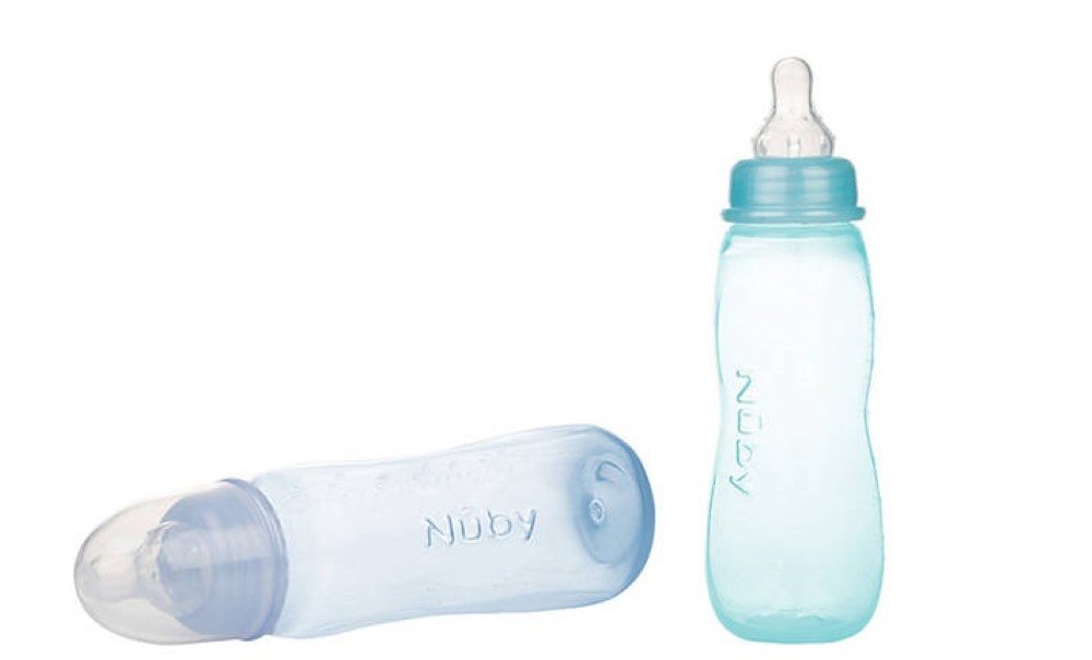 nuby medium flow feeding bottles