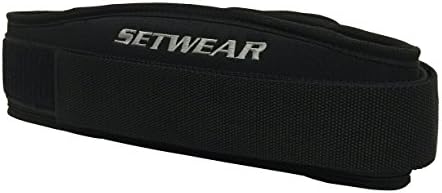 Fitness Belt for Weightlifting Powerlifting - SetWear Sport Back Belt- Olympic Lifting Squats Deadlift- Adjustable With Lumbar Wedge Back Support- Men & Women - Workout Gear