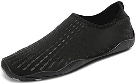 KISFLY Quick-Dry Water Barefoot Running Gym Shoes For Beach Pool Surf Yoga Exercise 2 Black Size Women 9 / Men 8