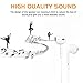 Headphones, 4Pack Earbuds Earphones with Built-in Mic for iPhone 6/6 Plus,6s/6s Plus,iPhone SE 5s 5c,iPad/iPod, Smartphone and Other Devices with 3.5mm Audio Port(The 4th Generation White)