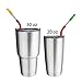 RUNFON Extra long Stainless Steel Drinking Straws (10.5 inch and 8.5 inch),For 30/20 oz Yeti & RTIC,Ozark Tumblers Ramblers Cups with Cleaning Brushes and Storage Bag (Stainless Steel Straw)
