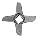 Cross-Shaped Professional Stainless Steel Kitchen Food Meat Grinder Blade Mincers Knife Cutter Replacement for Grinders(#10)
