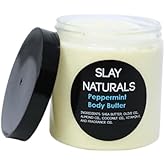 Slay Naturals’ Body Butter 8 oz | Moisturizing | SheaButter, Almond Oil, Olive Oil| Handmade Body Butter (Peppermint)