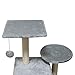 MIAO PAW Cat Tree CatTower Cat Condo Cat Furniture Activity Center Kitten Play House Cat Bed Sisal Scratching Posts and Double Platforms Greythumb 4
