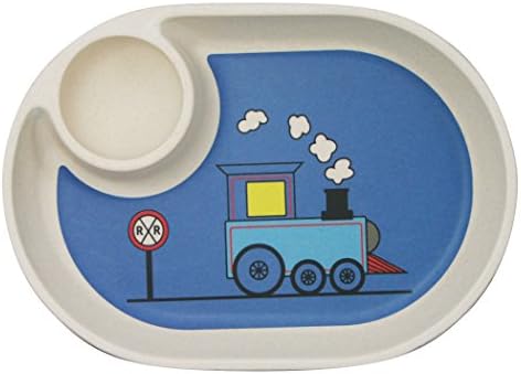 EcoBamboo Ware Chip & Dip Tray, Train, 7" x 5"