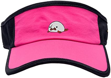 Sun Caps Athletic UV Sun Protection Embroidered Cute Blobfish Caps for Women Velcro (Pink)