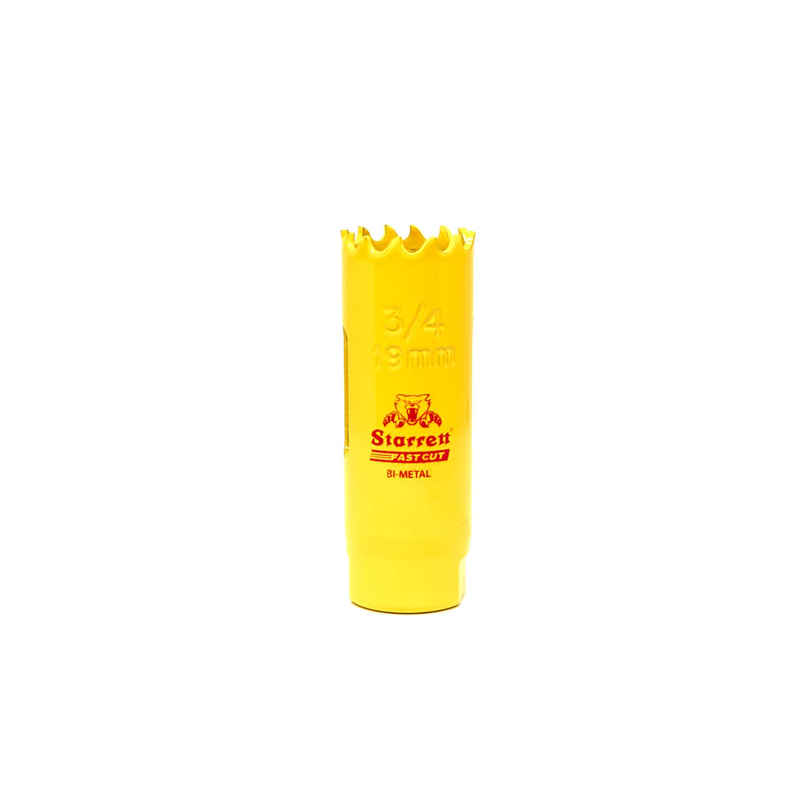 Starrett HSS Bi-Metal Fast Cut Hole Saw - 19mm - For Metal, Wood, Plastics