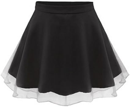black short skirt with top