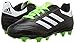 adidas Performance Kids' Goletto VI FG J Soccer Shoe, Black/White/Sgreen, 9.5 Medium US Little Kid