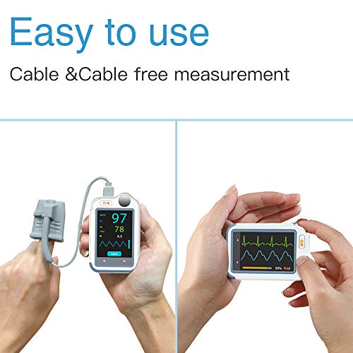 Wellue Heart Monitor Plus, Portable Bluetooth Heart Health Tracker, Wireless Detection Device with Heart Rate Tracking… - Image 3