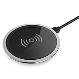 1byone Ultra-Slim Wireless Charger, Wireless Charging Station for Samsung Galaxy S7 / S6 / Edge / Plus, Note 5, Nexus 4 / 5 / 6 / 7, Nokia Lumia 920, LG Optimus Vu2 and All Qi-Enabled Devices, Black