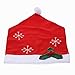 Santa Hat Christmas Chair Covers (Set of 6, Red)