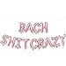 Bach Shit Crazy Balloons Rose Gold | Bach Shit Crazy Banner | Rose Gold Bachelorette Party Decorations | Hen Party, Bridal Shower, Engagement Party Decorations | 16inch