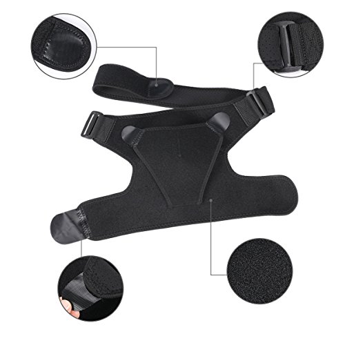 Shoulder Brace ,Trofoty with Pressure Pad Light and Breathable Neoprene Adjustable Shoulder Support for Injury Prevention, Dislocated AC Joint, Labrum Tear, Frozen Shoulder Pain, Sprain, Soreness