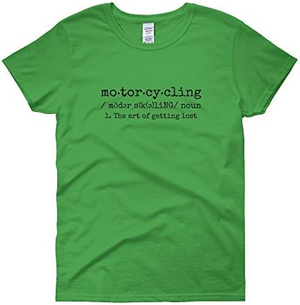 The Art of Getting Lost Motorcycling Short Sleeve Women's Tee - Light/Black