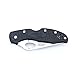 Ganzo Firebird Thumb Hole Opening, Anti-Slip Handle Scales Steel Liner Lock Folding Tactical Survival Knife Blade with Clip, Pouch, Black