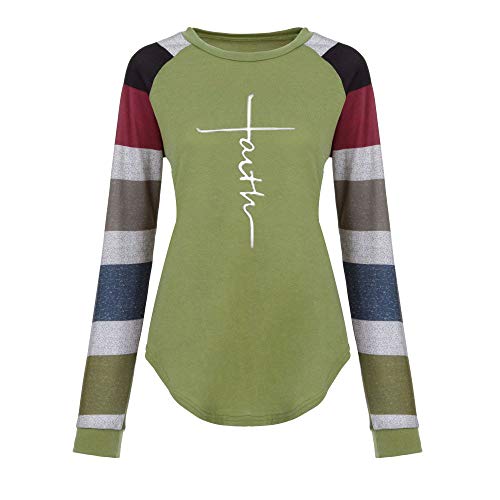 image for GOVOW Black and White Embroidery Stripe Long Sleeve Shirt Women Casual