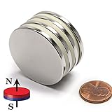 Disc Magnets Neodymium N52 21 LBS Pull Shop Home Garages & Hobbies 1.5