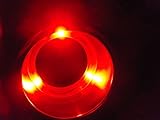 Amarine-made 3 LED Red Stainless Steel Cup Drink Holder with Drain & LED Blue Marine Boat Rv Camper