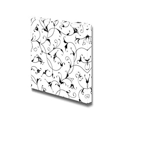 Canvas Prints Wall Art - Seamless Floral Pattern |Seamless Pattern Modern Wall Art Ready to Hang - 12" x 12"