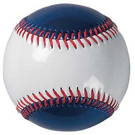 9" Mirror-Tint Two-Color Baseballs (Royal Blue / White) from Markwort - 1 Dozen