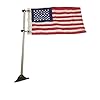 Pontoon-Flag-Pole-Socket-w-American-USA-Flag-24-Long-Adjustable