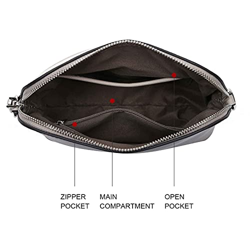 Crossbody Bags for Women, Vegan Leather Dome Crossbody Purse with