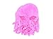 Oidon Octopus Winter Warm Knitted Wool Ski Face Mask Knit Beard Squid Beanie Hat Cap (Pink),One Size