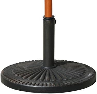 Amazon Com Above All Advertising Aaa Round Cast Iron Umbrella Base Patio Umbrella Stand Holder Made From Rust Free Composite Materials Garden Outdoor