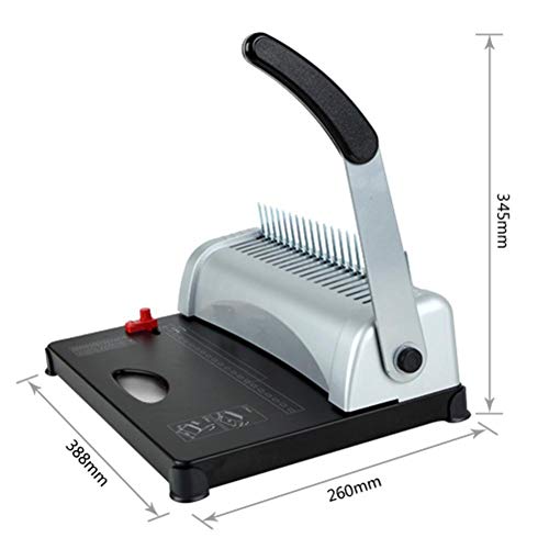 Binding Machine, 21-Hole 450 paper Comb Scrapbook Binder,Metal Comb Binding Spines Scrapbook for Daily Office Documents- Delivered in 3-5 Binding,Punch Book Report - Thumbnail 7