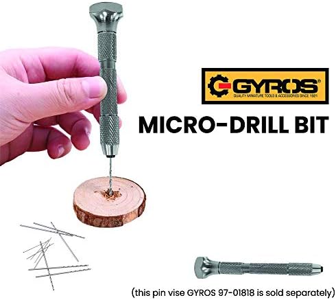 Download Gyros Mini Twist Drill Bits Size #59 (.0410"/1.041mm) Includes 12 Precision Hand Micro Drill ...