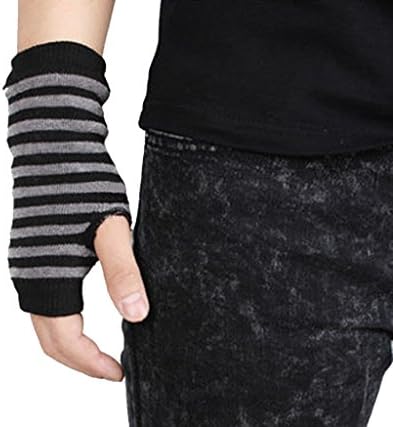 Unisex Elastic Knitted Warm Autumn and Winter Half Finger Fingerless Gloves