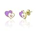 Heart & Crystal Kids Necklace & Dangle Earrings- Girls Jewelry Sets Gifts- 18k Gold Plated Fashion Jewelry