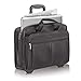 Solo New York Premium Leather 15.6-Inch Laptop Rolling Case , Black, D529