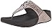 FitFlop Women's Biker Chic Flip Flop, Pewter, 6 M US