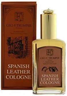 Geo F Trumper Spanish Leather Cologne in Travel Friendly Glass Atomiser Bottle 50ml