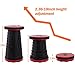 NGOZI Folding Stool for Camping, Adults Kids Retractable Plastic Stool Lightweight Collapsable Stool Portable for Fishing BBQ Outdoors Indoors Kitchen Max Load 130KG/330lbsthumb 3