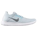 Nike Women's Free RN Flyknit 2017 Running Shoe, Pure Platinum/Silver, Size 10.0