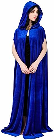 DSplayWomen's Full Length Hooded Long Velvet Cape