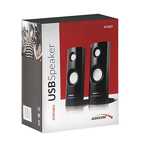 Audiocore-AC860-8W-35mm-USB-Portable-Bookshelf-Speaker-Set-PCLaptopTablet