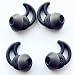 Vezukv Replacement Earbuds Tips Compatible for Bose Earbuds QC20 QC20i QC30 Noise Cancelling SoundSport Headphones SIE2 SIE2i IE2 IE3 (2Black-S)