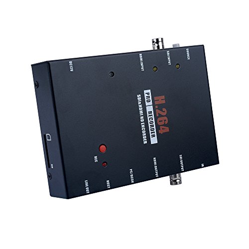 Stand-Alone 3G-SDI/HDMI HD Video Capture Box with HD/SDI Pass-Through - Record HD Video Signal to HDD/SSD/SD/USB Drive (FAT32, Remote Controller Included,Video Streaming)